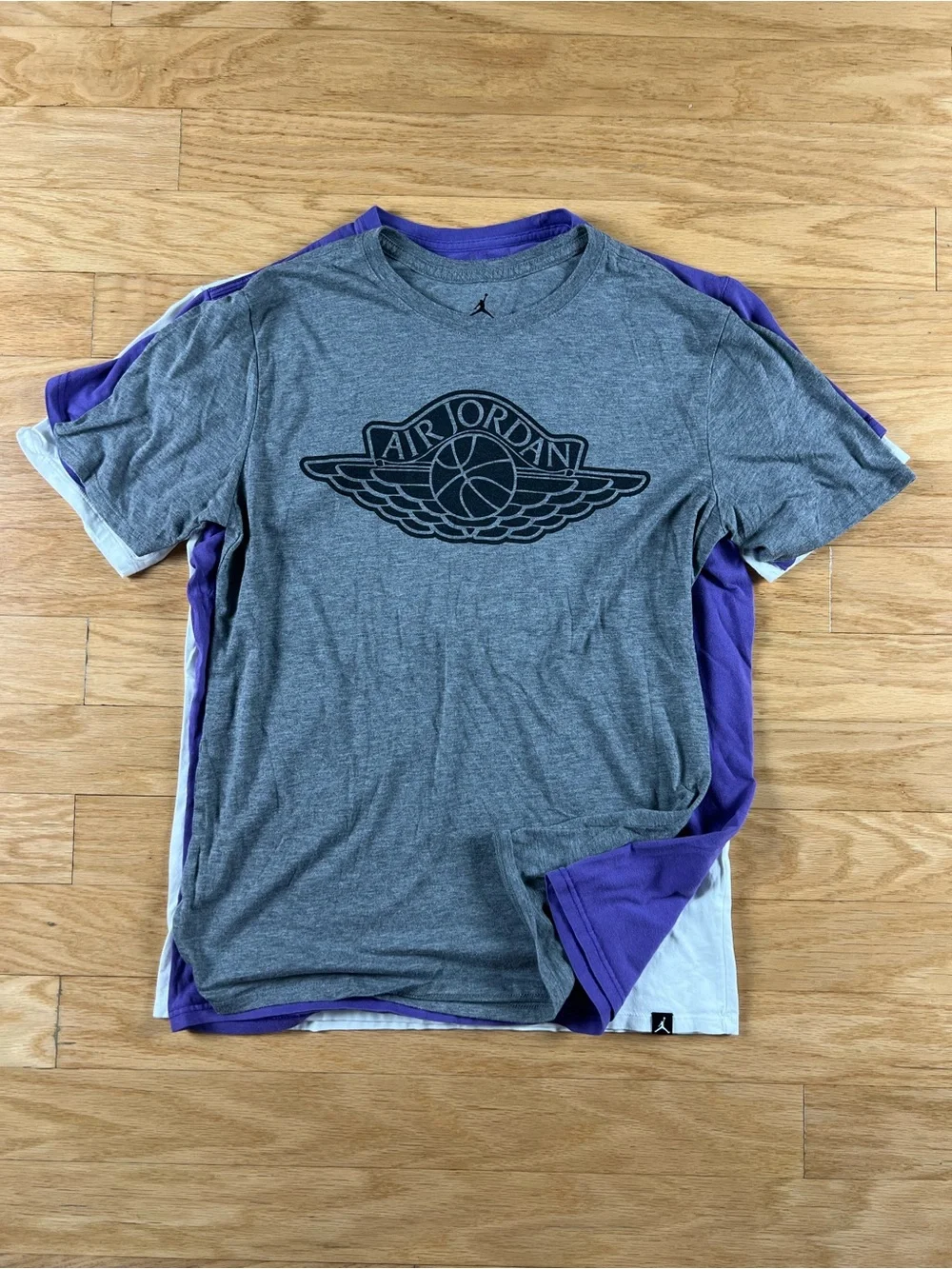 Air Jordan Tees Assorted Medium 3-Pack - Purple, White, Grey